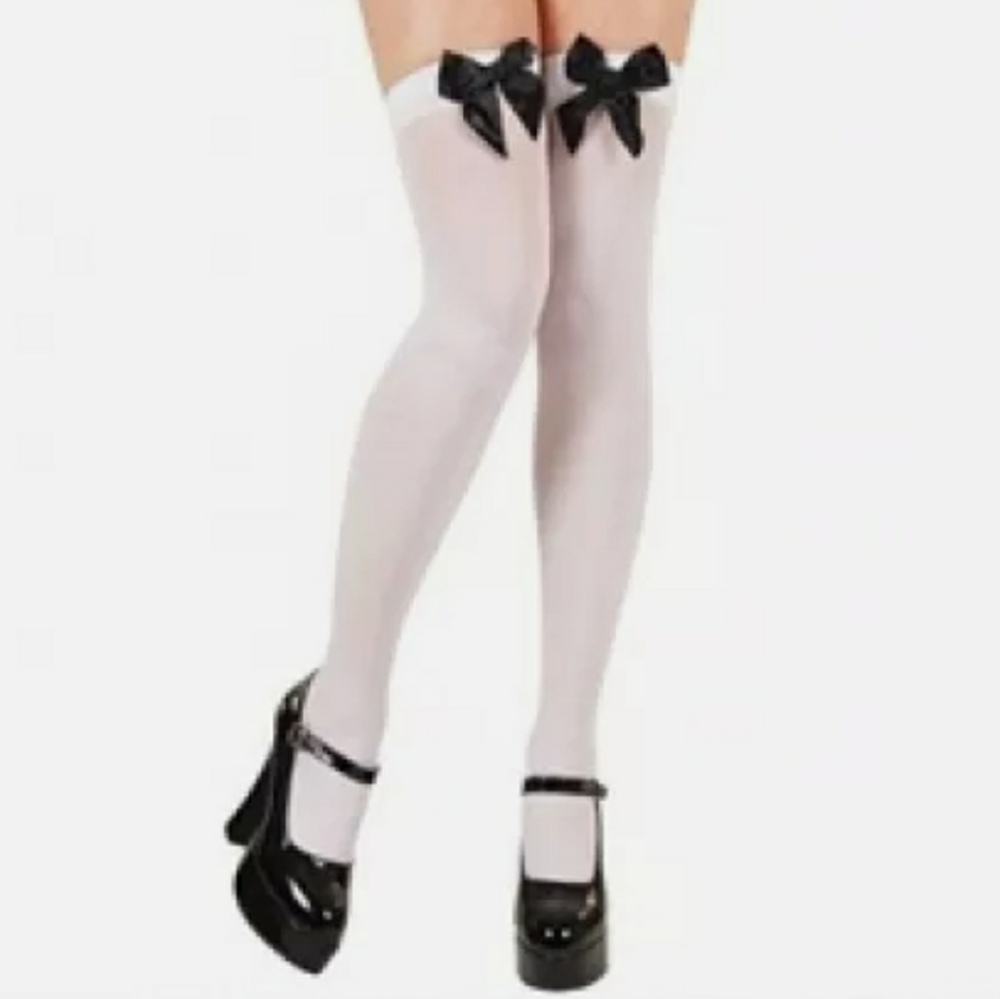 Thigh High Tights With Bows
